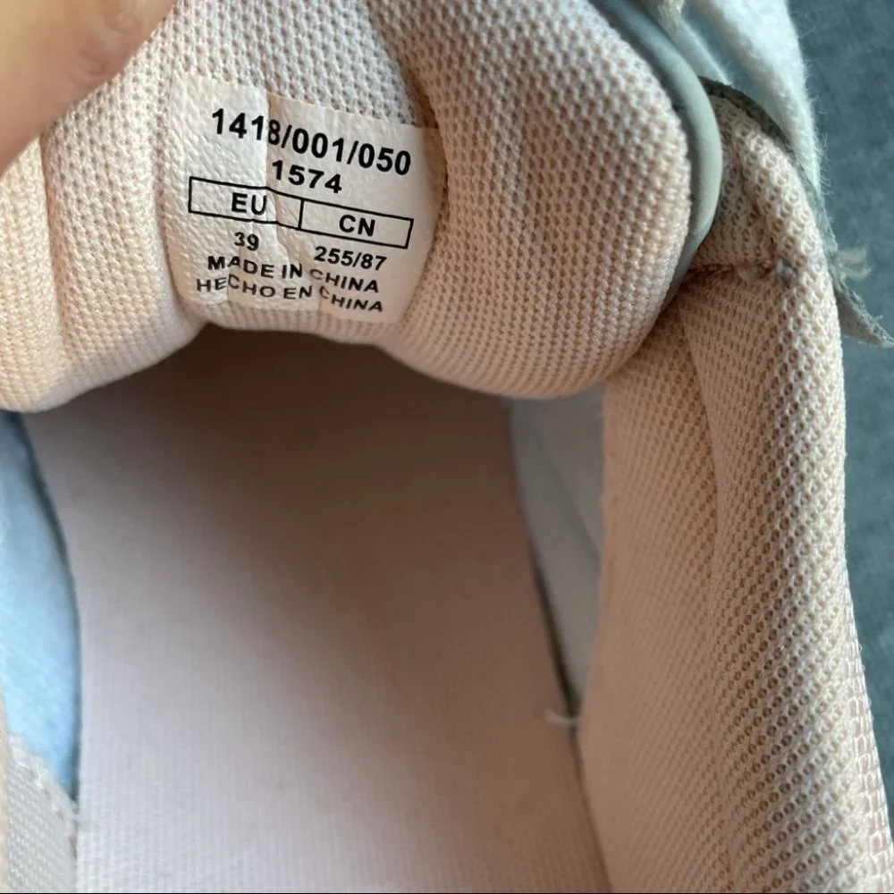 ZARA Woman Pink & Gray Platform Fashion Trainers Sneakers - Picture 10 of 10